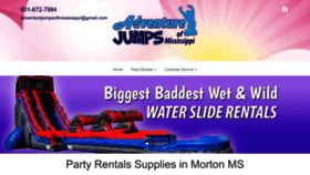 What Adventurejumpsofmississippi.com website looked like in 2023 (1 year ago)