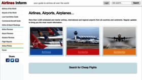 What Airlines-inform.com website looked like in 2023 (1 year ago)