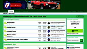 What Aussiefrogs.com website looked like in 2023 (1 year ago)