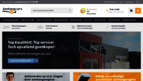 What Aanhangcars.nl website looked like in 2023 (1 year ago)