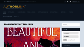 What Authorlink.com website looked like in 2023 (1 year ago)