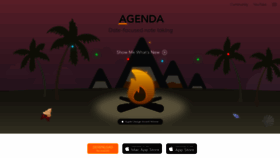 What Agenda.com website looked like in 2023 (1 year ago)
