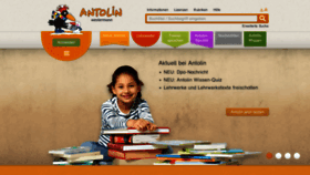 What Antolin.de website looked like in 2023 (1 year ago)