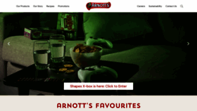What Arnotts.com.au website looked like in 2023 (1 year ago)
