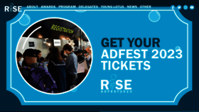 What Adfest.com website looked like in 2023 (1 year ago)