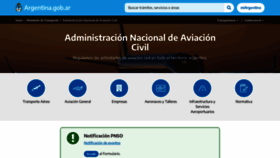 What Anac.gov.ar website looked like in 2023 (1 year ago)