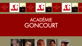 What Academie-goncourt.fr website looked like in 2023 (1 year ago)