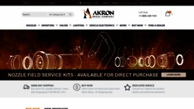 What Akronbrass.com website looked like in 2023 (1 year ago)