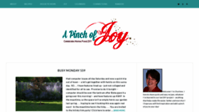 What Apinchofjoy.com website looked like in 2023 (1 year ago)