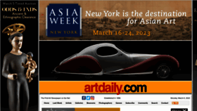 What Artdaily.org website looked like in 2023 (1 year ago)