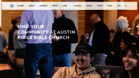 What Austinridge.org website looked like in 2023 (1 year ago)