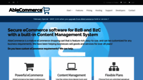 What Ablecommerce.com website looked like in 2023 (2 years ago)