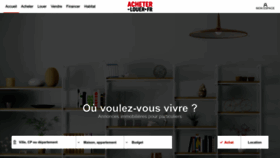 What Acheter-louer.fr website looked like in 2023 (1 year ago)