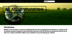 What Allaboutworldview.org website looked like in 2023 (2 years ago)