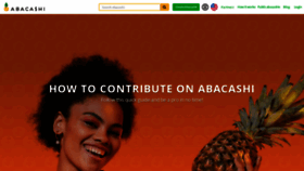 What Abacashi.com website looked like in 2023 (1 year ago)
