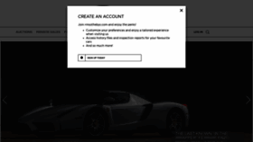 What Auctionsamerica.com website looked like in 2023 (1 year ago)