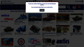 What Anticsonline.uk website looked like in 2023 (2 years ago)
