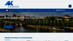 What Arbeitskammer.de website looked like in 2023 (1 year ago)