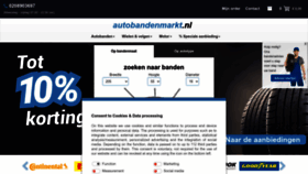 What Autobandenmarkt.nl website looked like in 2023 (1 year ago)