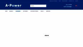What A-power.com website looked like in 2023 (1 year ago)