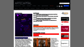 What Artecapital.net website looked like in 2023 (1 year ago)