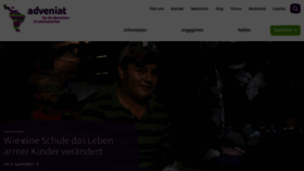 What Adveniat.de website looked like in 2023 (1 year ago)