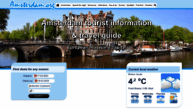 What Amsterdam.org website looked like in 2023 (1 year ago)