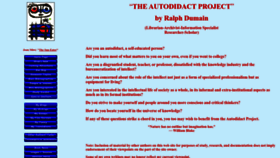 What Autodidactproject.org website looked like in 2023 (3 years ago)