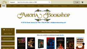 What Astoriabookshop.com website looked like in 2023 (1 year ago)