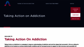 What Actiononaddiction.org.uk website looked like in 2023 (1 year ago)