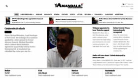 What Amandala.com.bz website looked like in 2023 (1 year ago)