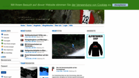 What Alpintouren.com website looked like in 2023 (2 years ago)