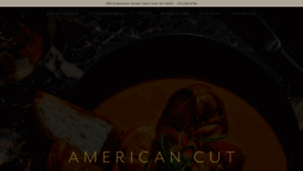 What Americancutsteakhouse.com website looked like in 2023 (2 years ago)