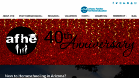 What Afhe.org website looked like in 2023 (1 year ago)