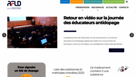 What Afld.fr website looked like in 2023 (1 year ago)