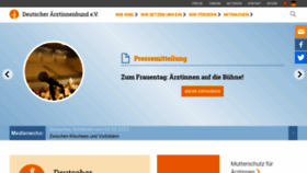 What Aerztinnenbund.de website looked like in 2023 (1 year ago)
