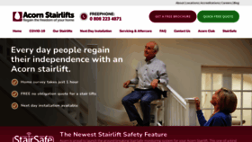 What Acornstairlifts.co.uk website looked like in 2023 (1 year ago)