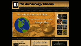 What Archaeologychannel.org website looked like in 2023 (1 year ago)