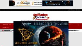 What Animationxpress.com website looked like in 2023 (1 year ago)