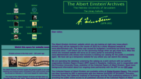 What Albert-einstein.org website looked like in 2023 (1 year ago)