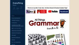 What Allthingsgrammar.com website looked like in 2023 (1 year ago)