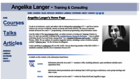 What Angelikalanger.com website looked like in 2023 (1 year ago)