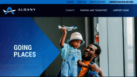 What Albanyairport.com website looked like in 2023 (1 year ago)