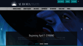 What Auroratheatre.org website looked like in 2023 (2 years ago)