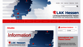 What Apothekerkammer.de website looked like in 2023 (1 year ago)