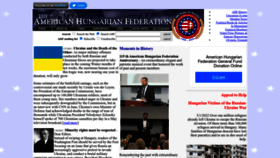 What Americanhungarianfederation.org website looked like in 2023 (1 year ago)