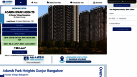 What Adarsh-parkheights.com website looked like in 2023 (1 year ago)