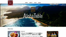 What Alohatable.com website looked like in 2023 (1 year ago)
