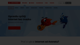 What Avonet.cz website looked like in 2023 (1 year ago)