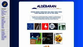 What Aldebaran.cz website looked like in 2023 (1 year ago)